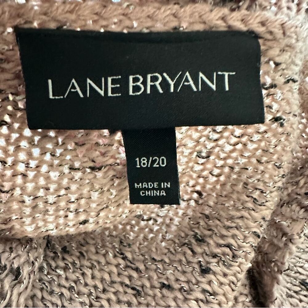 Lane Bryant Textured Knit Sweater in Soft Mauve Size 18/20 - Picture 4 of 6